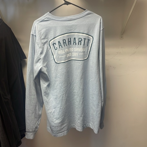 Carhartt LS Light Blue Loose Fit LRG - Picture 2 of 2